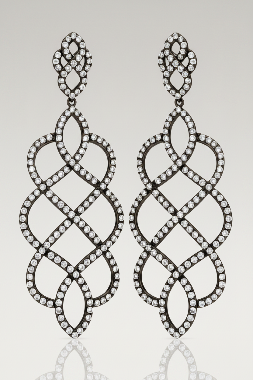 Chandeliers Cubic Zirconia Earrings Zirconite Earrings 698E3725
