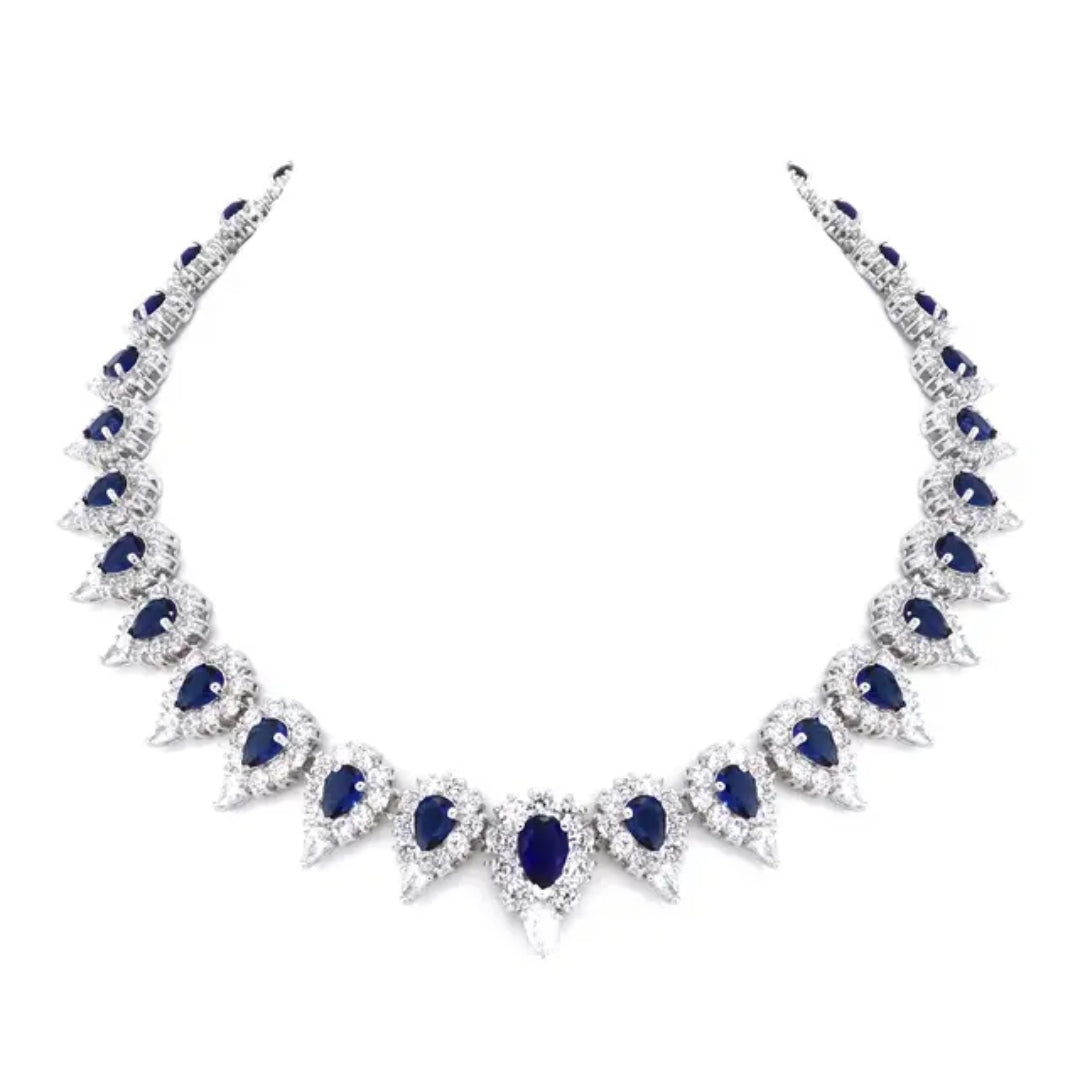 Cubic Zirconia statement Necklace Zirconite