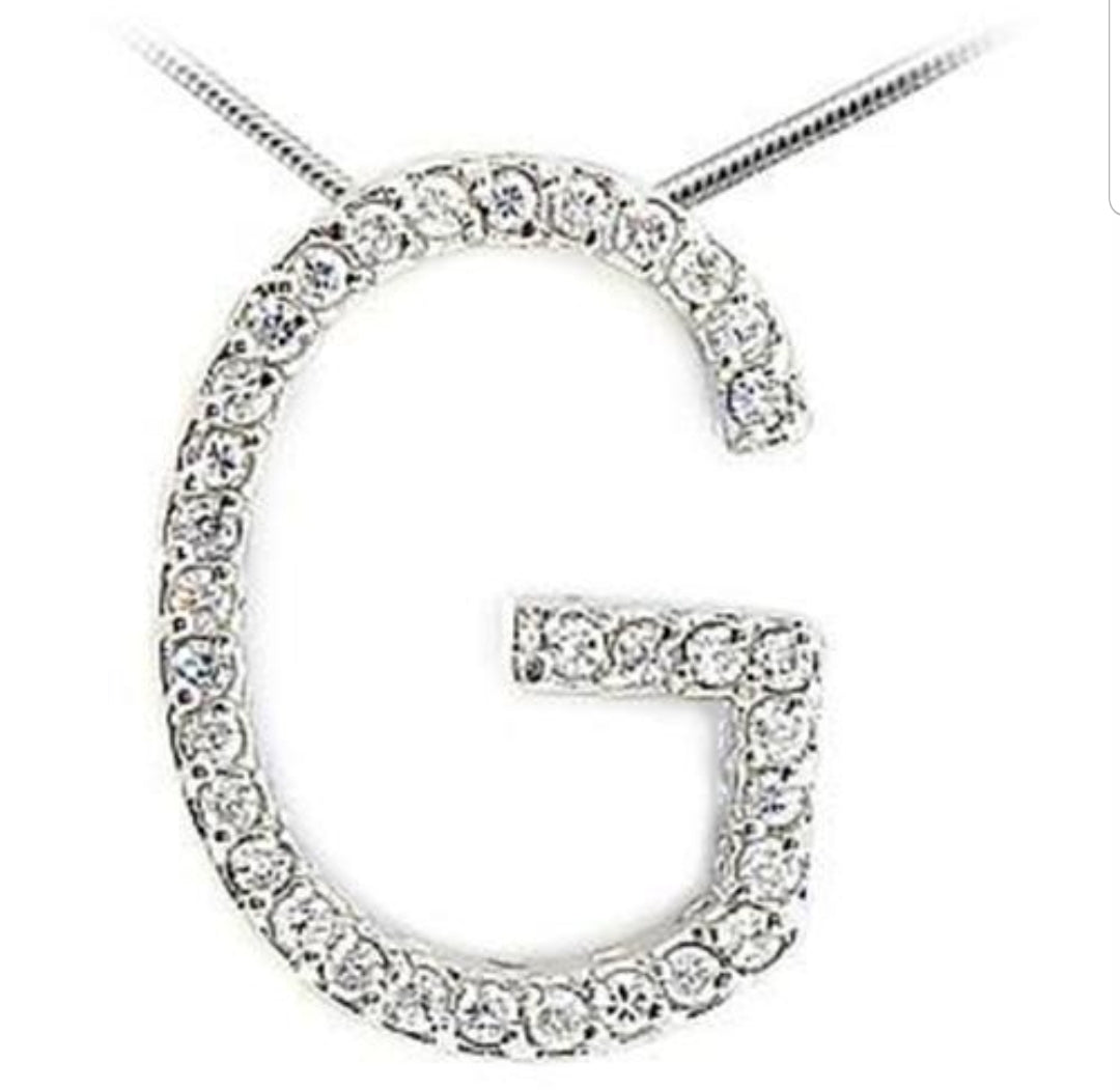 Zirconite Cubic Zirconia Large G initial. 501PBG