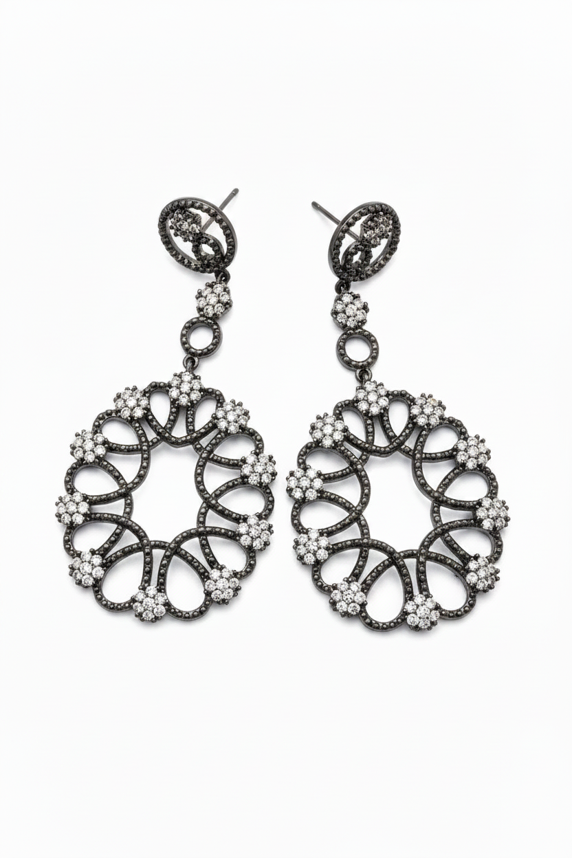 Chandeliers Drop Earrings Zirconite Cubic Zirconia 698E3401