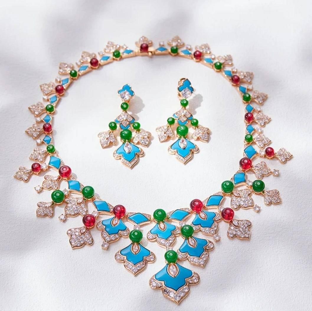 Luxury Turquise Italy style Necklace