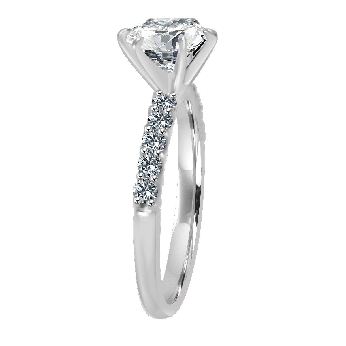 1CT(6.5mm) Intensely Radiant Round Diamond Veneer Cubic Zirconia CZ Wedding/Engagement Ring | Yaacov Hassidim