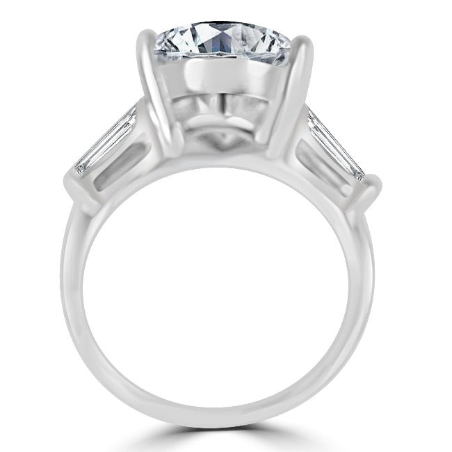 4CT Pear Diamond Veneer Cubic Zirconia Sterling silver Ring 635R71343