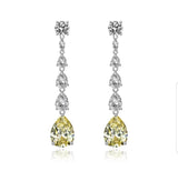 Diamond Veneer Cubic Zirconia Canary Earrings | DiamondVeneer Fashion
