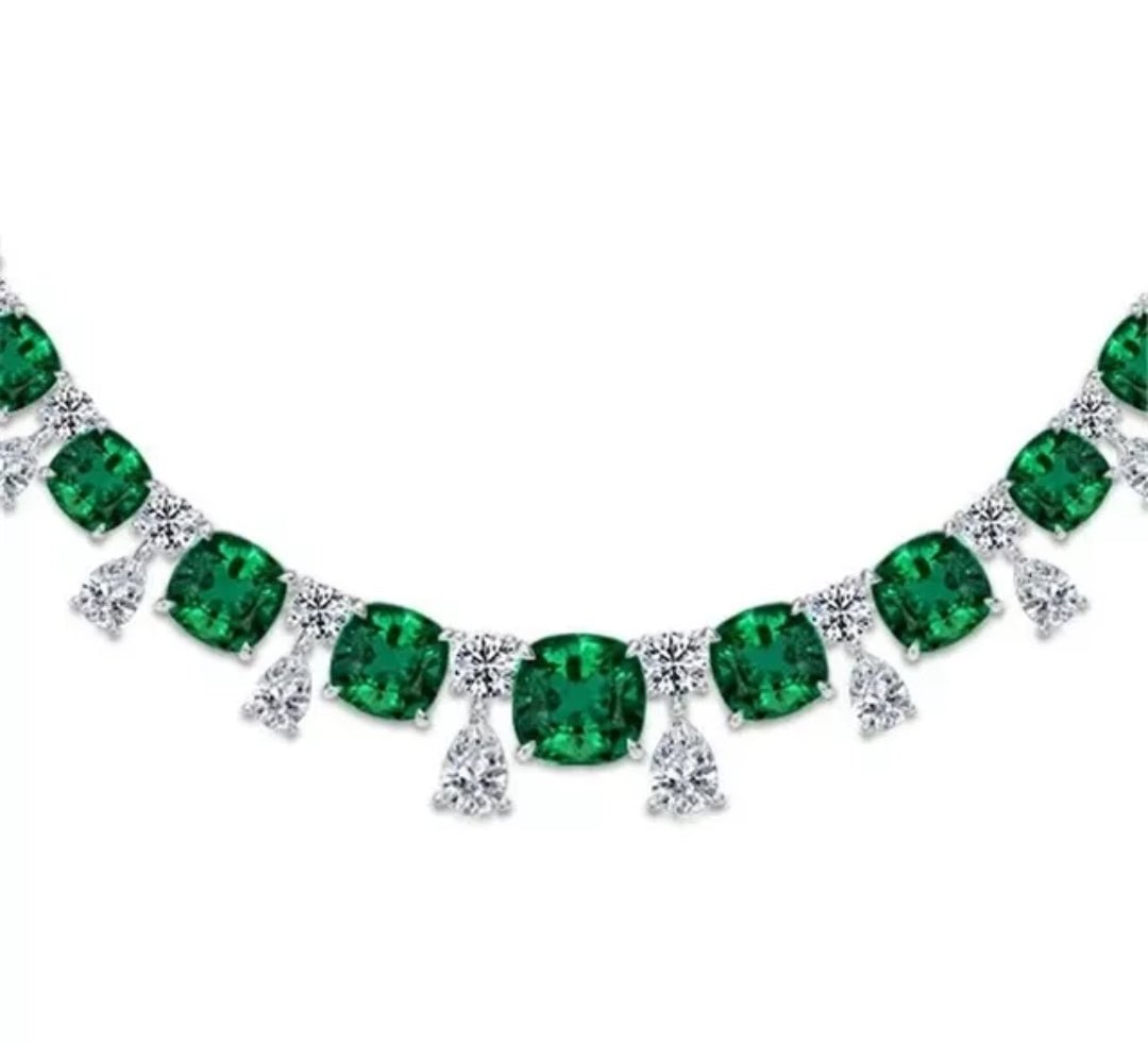 Zirconite Cushion Square Cubic Zirconia necklace | DiamondVeneer Fashion