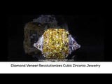10CT Radiant Diamond Veneer Cubic Zirconia  new Ring. 803R100
