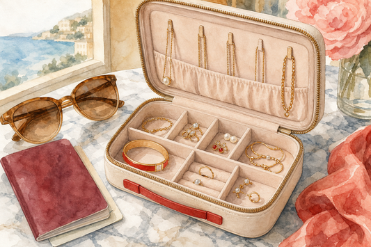 luxury travel jewelry organizer for honeymoon