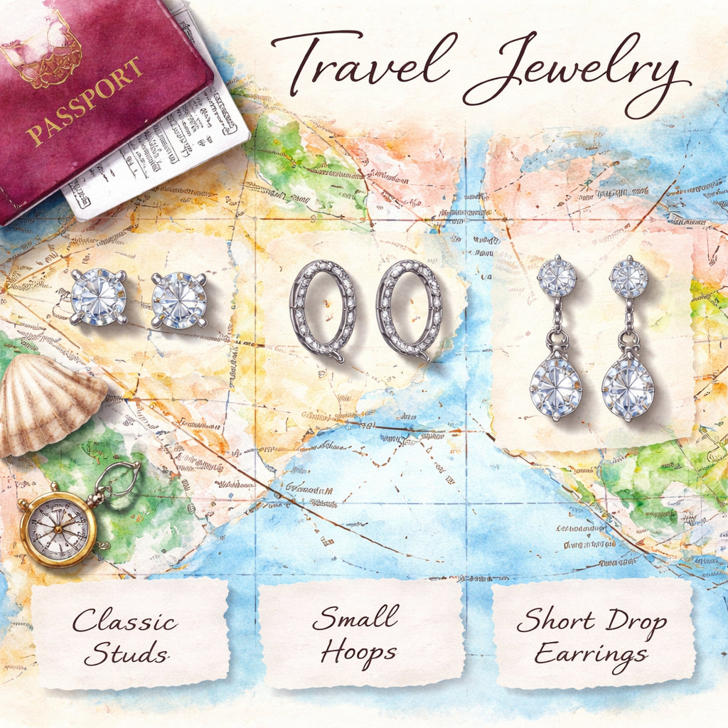 Diamond veneer travel earrings styles comparison for choosing the perfect travel jewelry