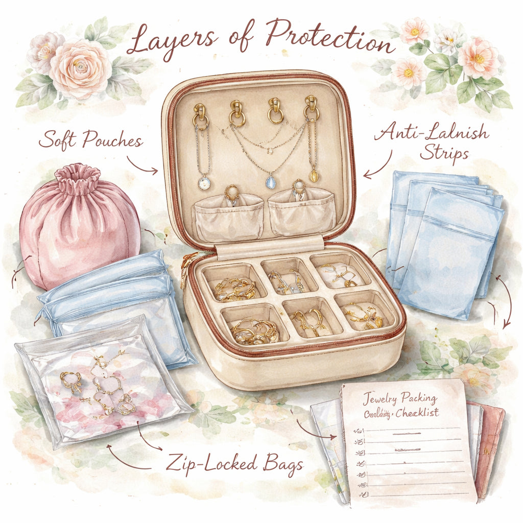 diamond veneer jewelry packing checklist protective materials visual
