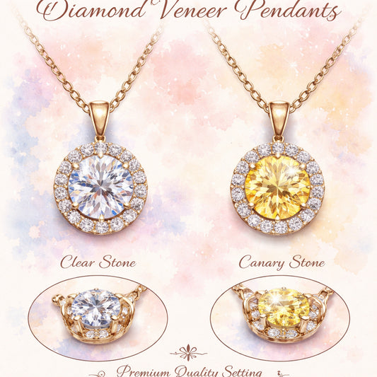 diamond veneer pendant quality and setting overview
