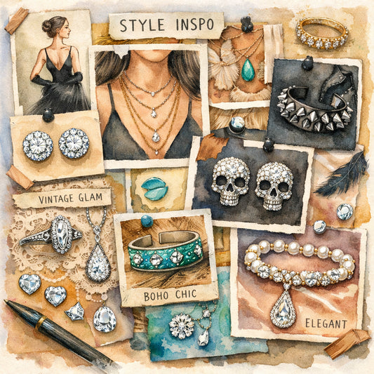 diamond veneer jewelry style inspiration mood board