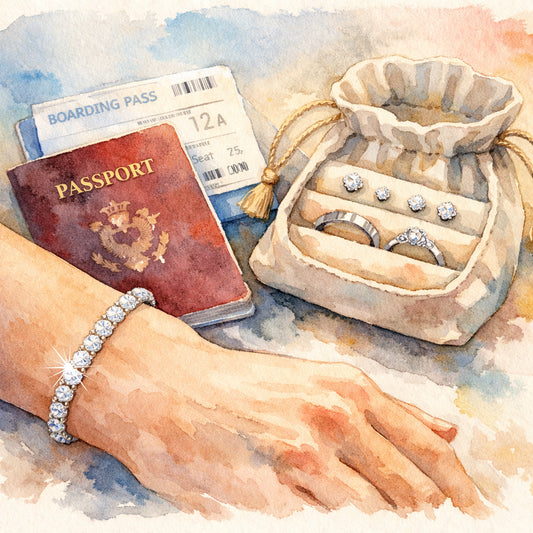 diamond veneer travel bracelet for anniversary gift