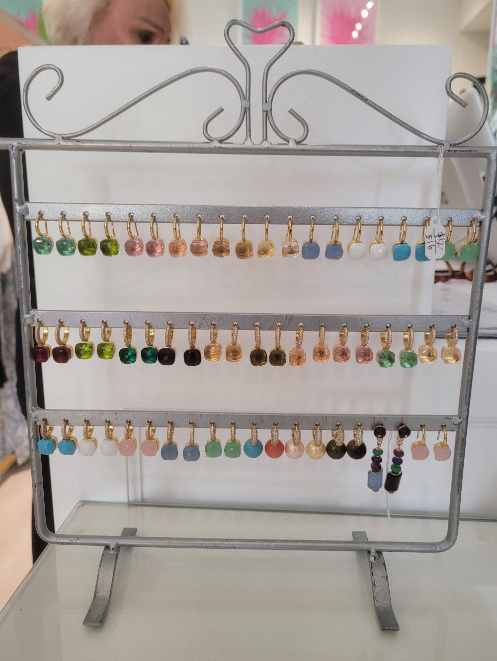 20 pairs: 10 pairs Tiny Hoop w/CZ+10 pairs Wire Style