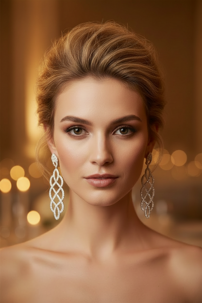 Chandeliers Cubic Zirconia Earrings Zirconite Earrings 698E3725
