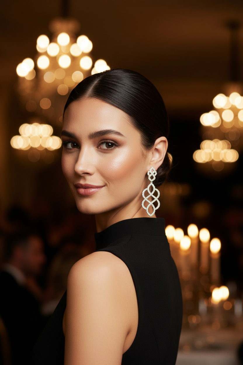 Chandeliers Cubic Zirconia Earrings Zirconite Earrings 698E3725