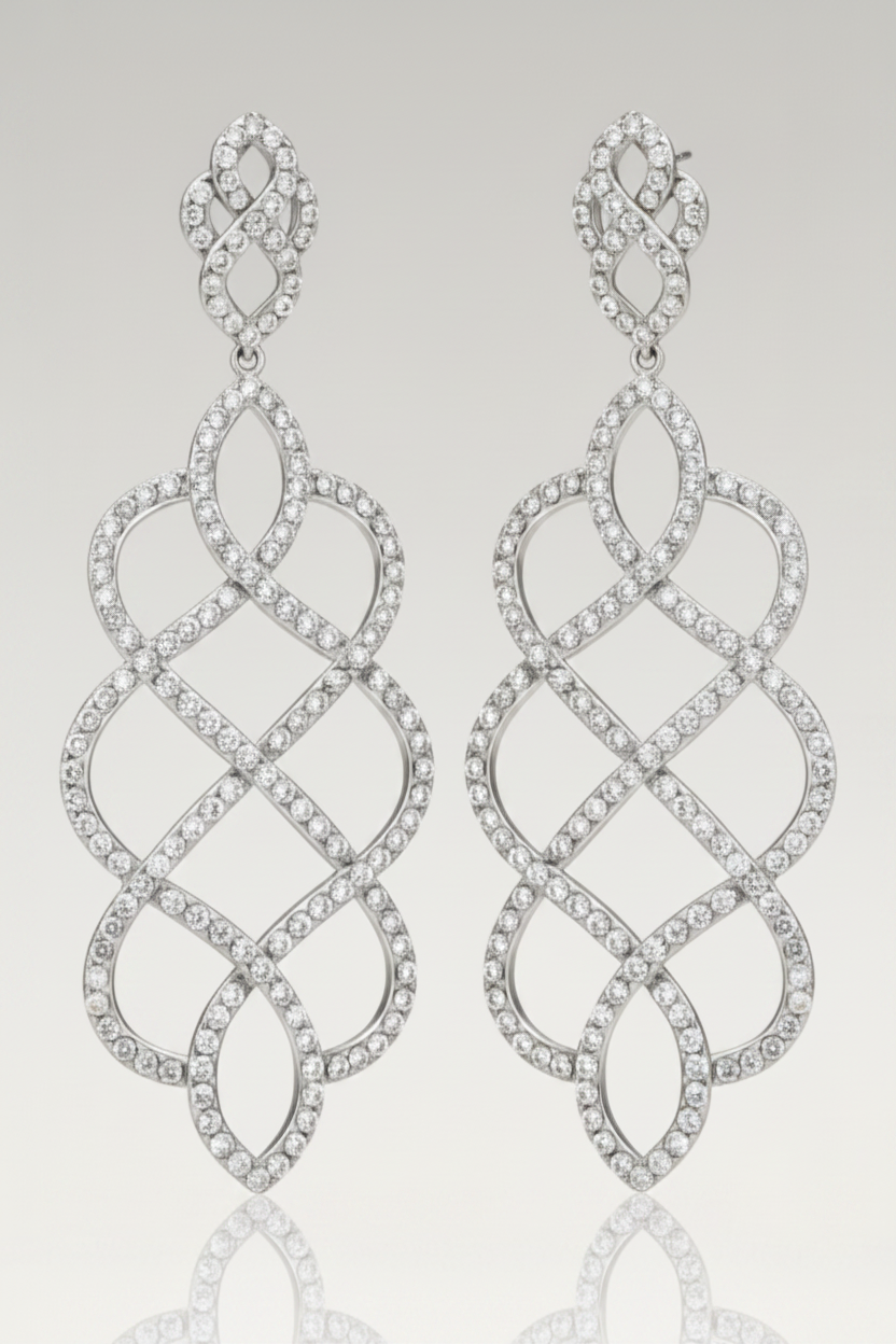 Chandeliers Cubic Zirconia Earrings Zirconite Earrings 698E3725