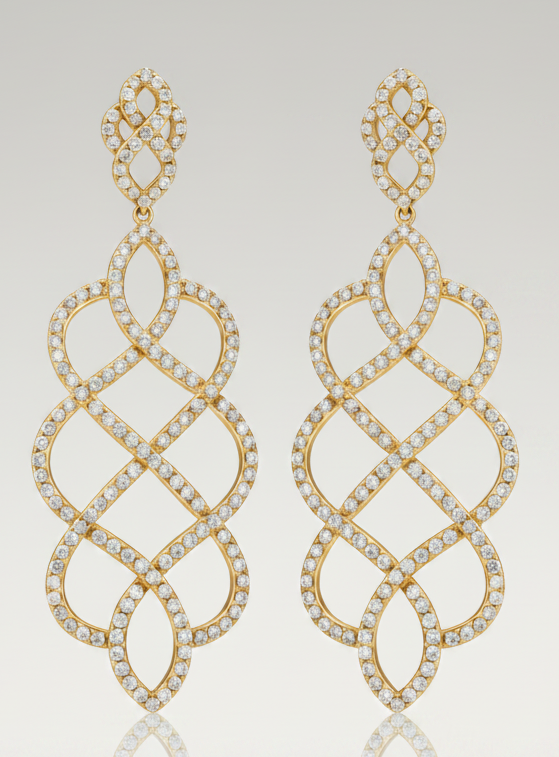 Chandeliers Cubic Zirconia Earrings Zirconite Earrings 698E3725