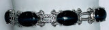 Cat's Eye Oval Cabochon set w/Zirconite Cubic Zirconia Bracelet 501B097