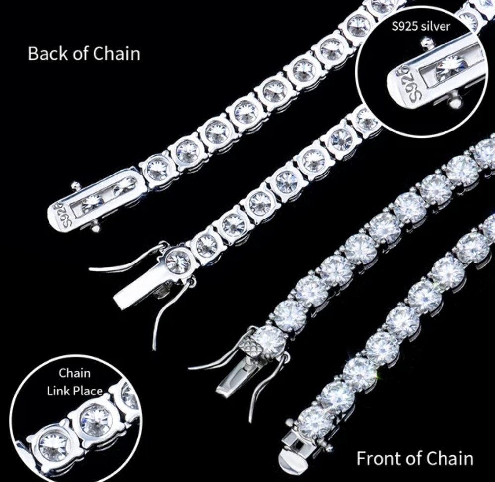 Moissanite Lab Created Diamond tennis Bracelet