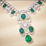 Luxury couture cubic zirconia necklace