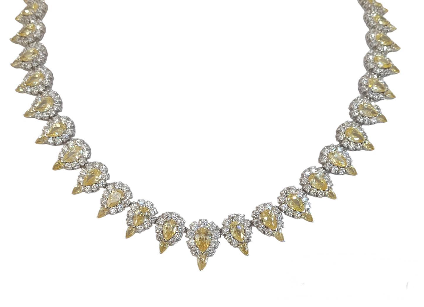 Cubic Zirconia statement  Necklace Zirconite