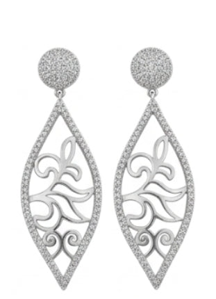 Cubic Zirconia Chandeliers Drop Earrings | Zirconite 