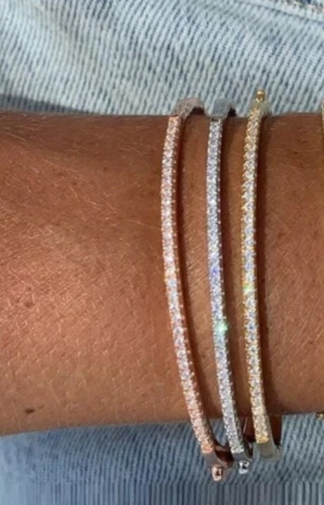 Stackable Cubic Zirconia Bracelet Bangle Zirconite. 501B28058