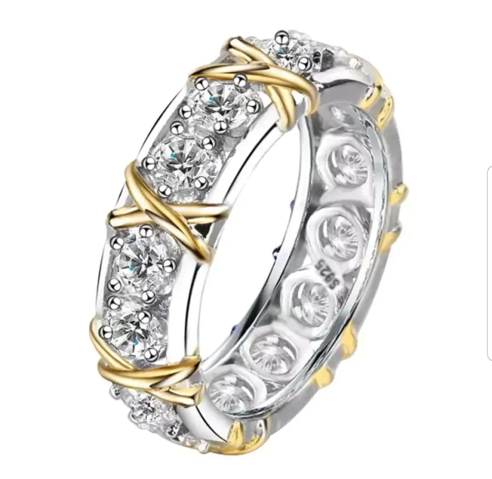 Cubic zirconia diamond band 2025 rings