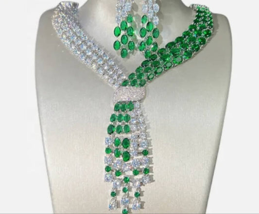 Couture cubic zirconia necklace set by Zirconite, main view, 841S30090