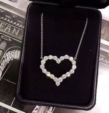 Cubic zirconia heart pendant by Zirconite, alternate view, 851P117
