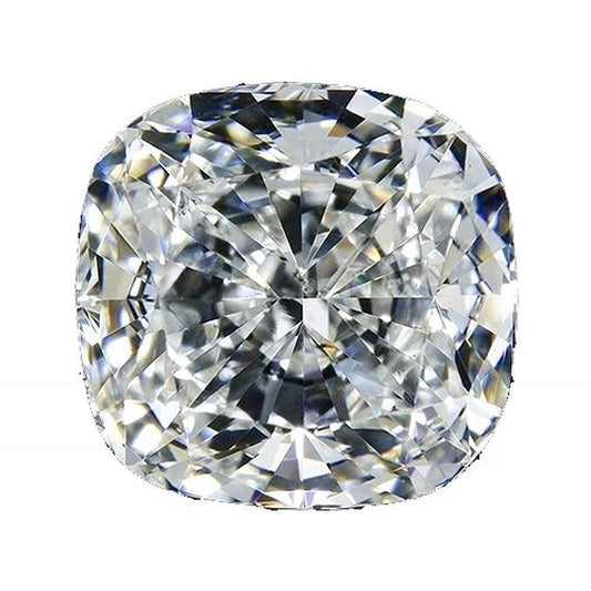 The Cushion Square Diamond Veneer Cubic Zirconia Loose Stone by DiamondVeneer Fashion is shown on a plain white background, its sparkling facets reflecting light for a dazzling effect.