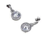 1.5CT TW Round Diamond Veneer Cubic Zirconia Earrings. 635E3234 | DiamondVeneer Fashion
