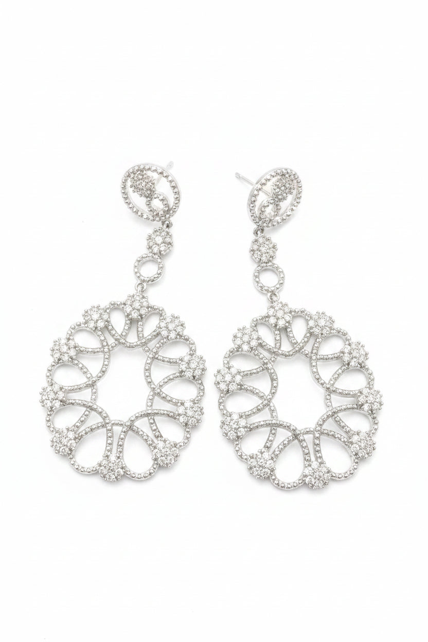 Chandeliers Drop Earrings Zirconite Cubic Zirconia 698E3401