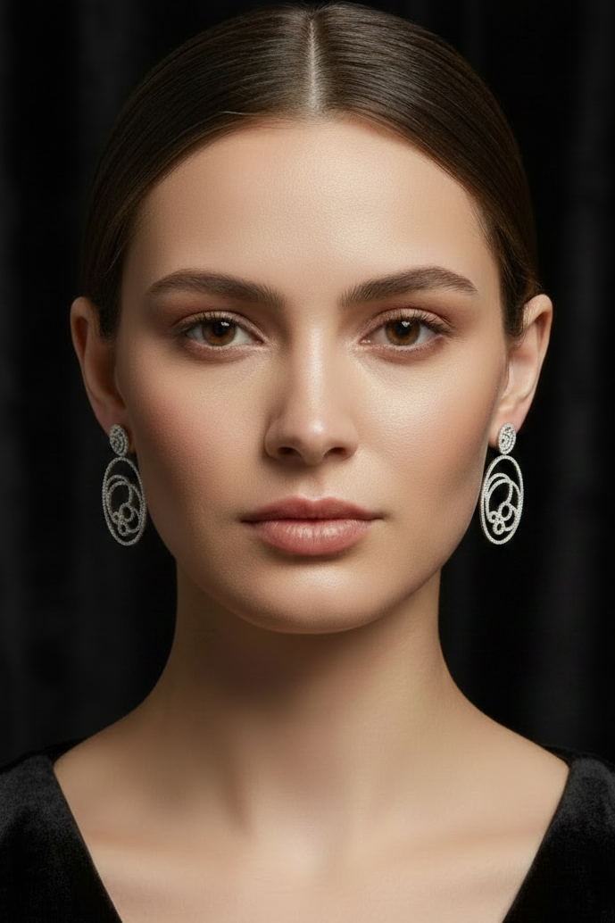 Elegant  Chandeliers Drop Earrings Zirconite 698E3403