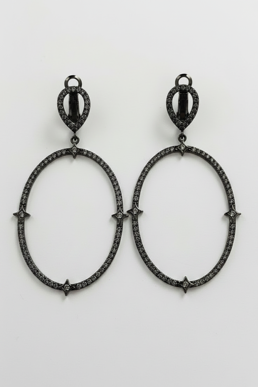 Chandeliers Cubic Zirconia Earrings Zirconite. 698E3186