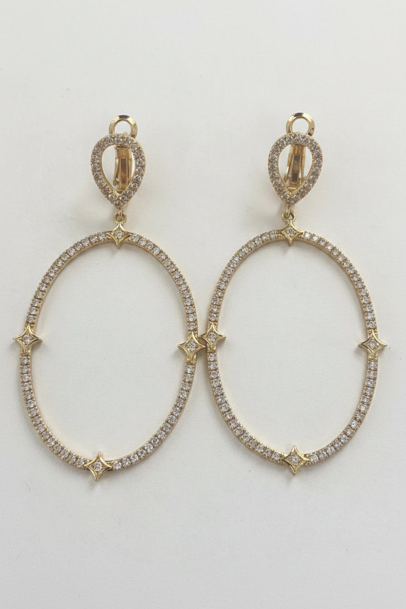 Chandeliers Cubic Zirconia Earrings Zirconite. 698E3186