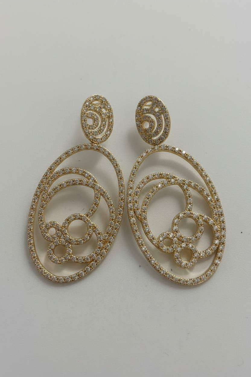 Elegant  Chandeliers Drop Earrings Zirconite 698E3403