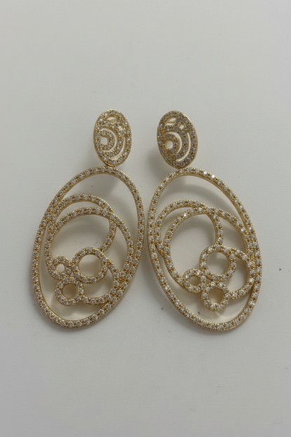Elegant  Chandeliers Drop Earrings Zirconite 698E3403