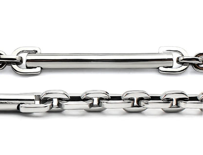 Unisex ID Bar Chain Bracelet.