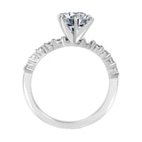 1CT(6.5mm) Intensely Radiant Round Diamond Veneer Cubic Zirconia CZ Wedding/Engagement Ring | Yaacov Hassidim