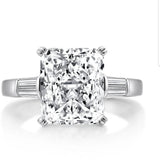 10CT Emerald Diamond Veneer Cubic Zirconia Ring. 635R71507