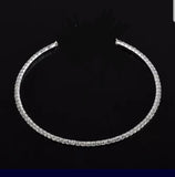 Fine Zirconite Crystals Set Choker Necklace | DiamondVeneer Fashion
