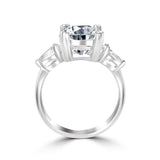 3.5CT Cushion Diamond Veneer Cubic zirconia three stone Ring. 635R71437