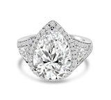 4CT Pear Diamond Veneer Cubic Zirconia Ring1. 800R513