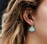 4CT TW Diamond Veneer vintage Round Earrings | DiamondVeneer Fashion