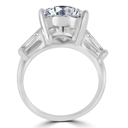 4 CT pear-cut cubic zirconia engagement ring in sterling silver, alternate view, 635R71343