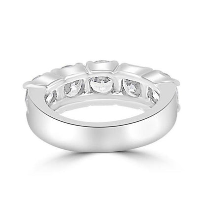 4 CT TW round cubic zirconia eternity band ring in sterling silver, alternate view, 501R20301