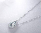 5CT Pear Diamond Veneer Cubic zirconia Sterling silver Pendant. 800P100 | Yaacov Hassidim