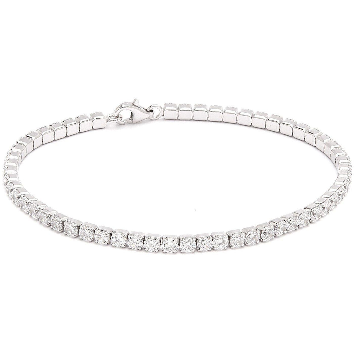 5 CT TW round Zirconite cubic zirconia tennis bracelet, alternate view, 715B300