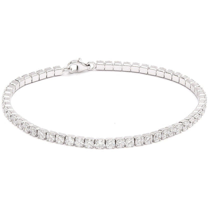 5 CT TW round Zirconite cubic zirconia tennis bracelet, alternate view, 715B300